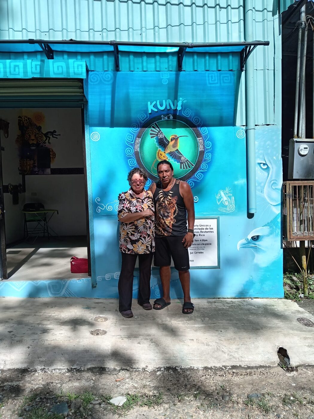 Kamel's gallery in Boruca